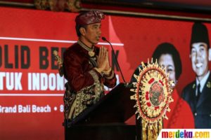 Jokowi di kongres Bali