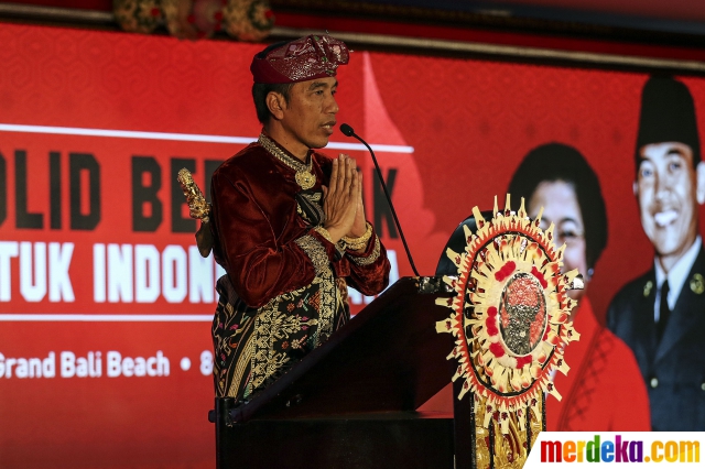 Jokowi di kongres Bali