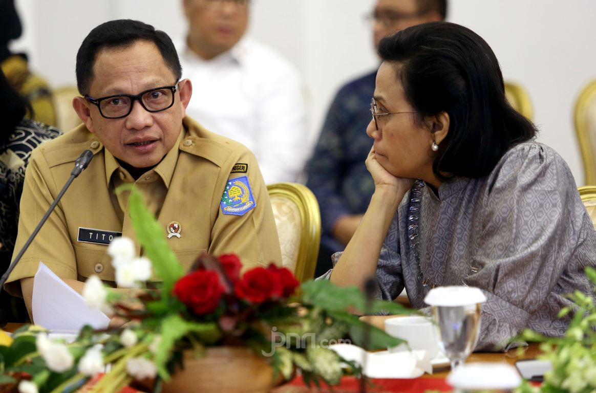 Mdendagri Tito dan Menkeu Srimulyani