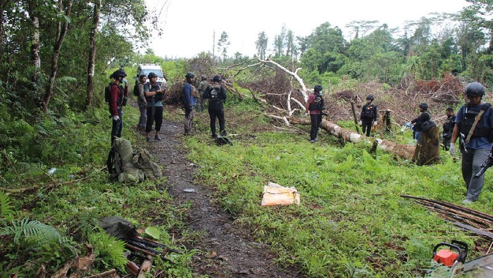 Situasi usai baku tembak