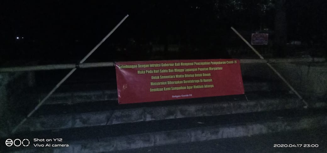 Lapangan Renon Denpasar Ditutup