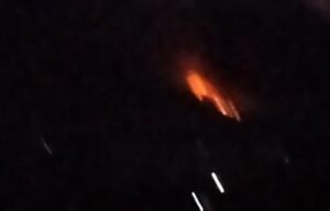 Kebakaran di Lereng Gunung Agung