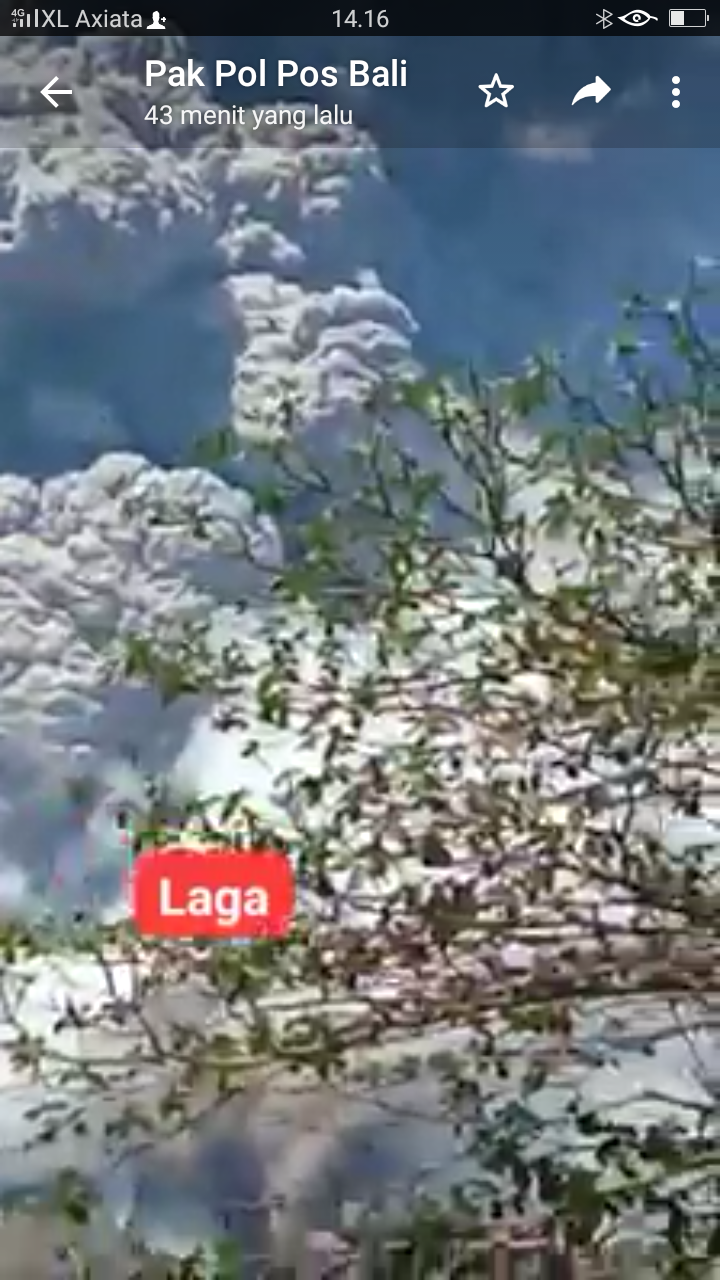 VIDEO! Erupsi Gunung Ile Lewotolok, Masyarakat Panik Berhamburan ke Luar Rumah