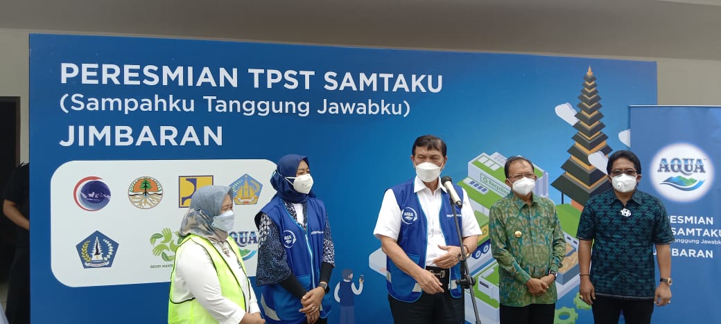 Resmikan TPST Samtaku Jimbaran Menko LBP : Pengolahan Model Begini Sampah di Bali Terkendali