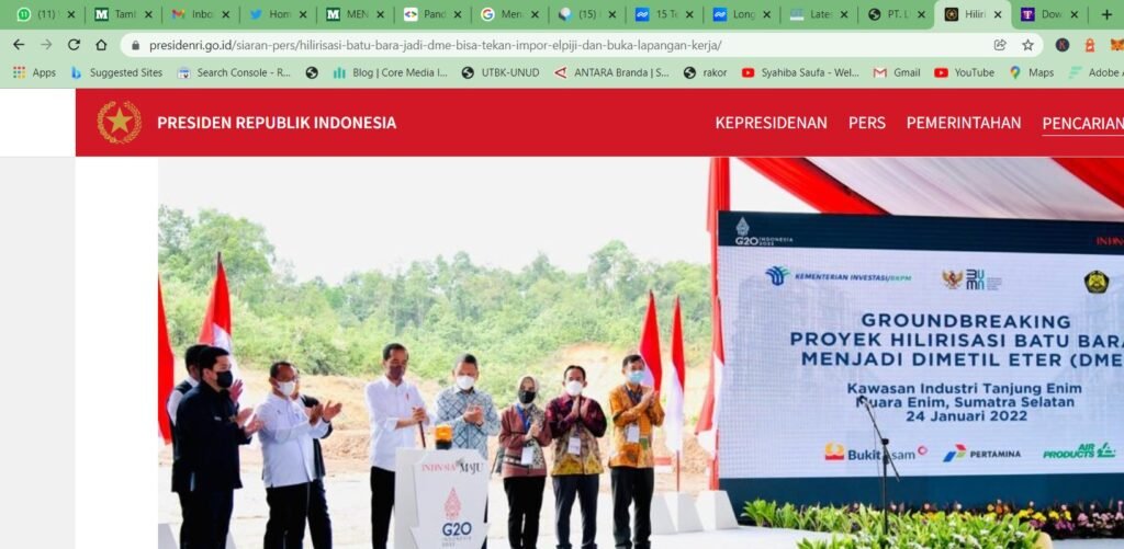 Presiden RI Joko Widodo melakukan groundbreaking
