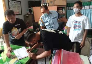 Napi narkotika yang kabur saat proses penyerahan di Rutan Gianyar.