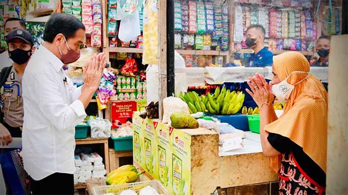 presiden jokowi cek kebutuhan pokok