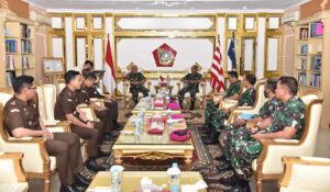Jaksa Agung Muda Pidana Militer Kunjungi Komandan Korps Marinir