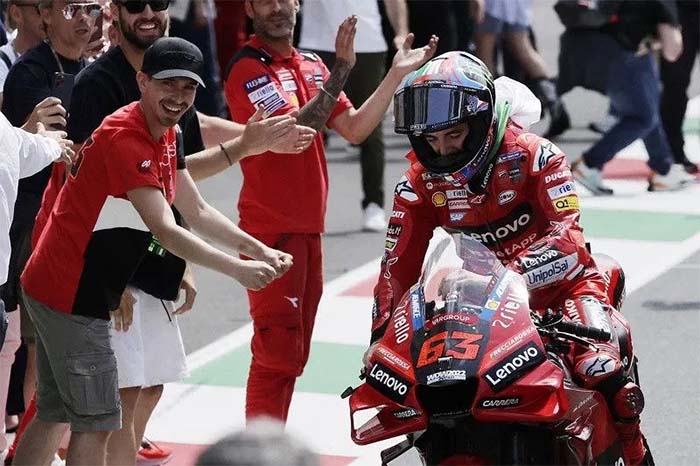 Pebalap Ducati Francesco Bagnaia