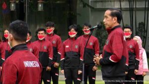 presiden Jokowi melepas kontigen Sea Games 2021