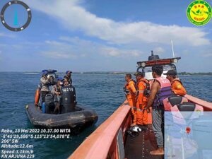proses pencarian korban pemancing hilang