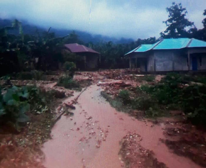Lokasi banjir bandang di Kecamatan Damer Desa Wulur Kabupaten MBD.