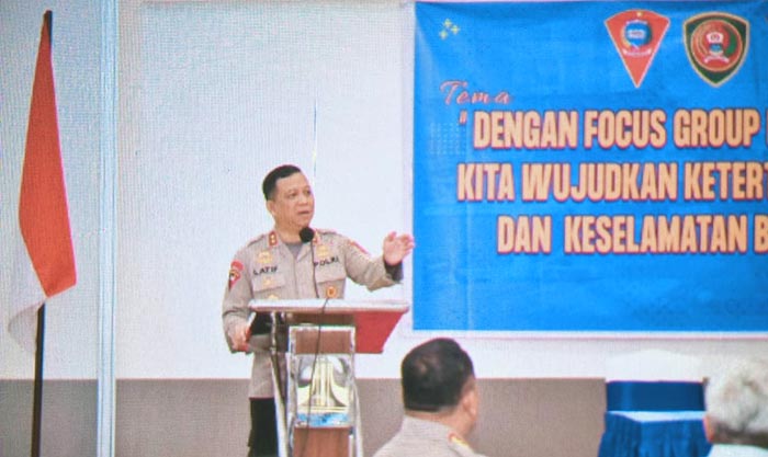 Kapolda Maluku menghadiri kegiatan Focus Group Discussion (FGD)di Manise Hotel, Kota Ambon.
