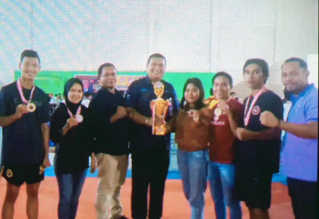 Lima Atlet Maluku Tengah mengikuti Kejuaraan Tournament Wushu Sanda Maluku, raih lima medali.