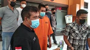 Pelaku penyebar foto bugil saat gelar kasus di Mapolres Buleleng