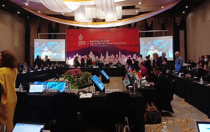 Suasana pertemuan para ahli pertanian dunia di Kuta Bali