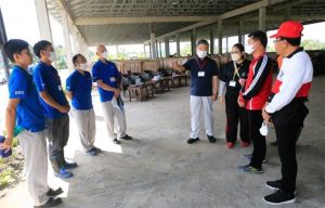 Bupati Klungkung, I Nyoman Suwirta, saat menerima kunjungan Perwakilan Pemerintah Jepang Matsumoto Shoji di Klungkung (19/7/2022).