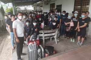 Sebanyak 55 WNI yang disekap di Sihanoukville, Kamboja, berhasil diselamatkan pada Sabtu, 30 Juli 2022. (KBRI Phnom Penh)