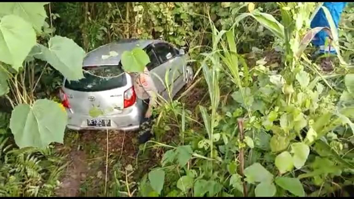 Lokasi kecelakaan Mini Bus jenis Agia dengan Nomor Polisi DE 1362 AP, di Kota Bula, Seram Bagian Timur (SBT).