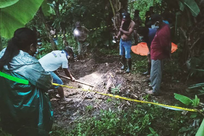Lokasi penemuan mayat perempuan yang diduga dibunuh oleh suami di hutan Desa Nuruwe, Kecamatan Kairatu, SBB.