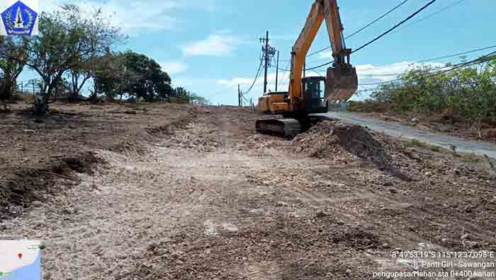 Proses penataan kawasan jalan Alas Arum yang akan menjadi bagian dari Jalan Lingkar Selatan