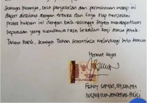 Surat Ferdy Sambo