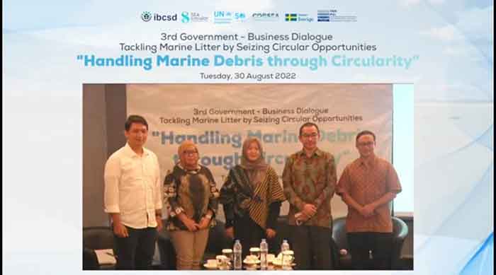 Diskusi Handling Marine Debris through Circularity yang digelar IBCSD