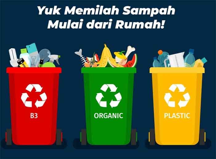 Iliustrasi pilah sampah