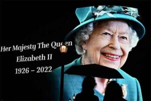 Wajah Ratu Elizabeth terpampang di Inggris.