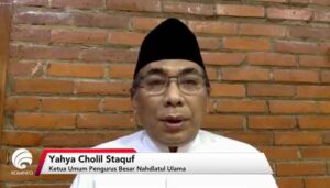 Gus Yahya Ketua PBNU memberi keterangan pers terkait pertemuan R20.