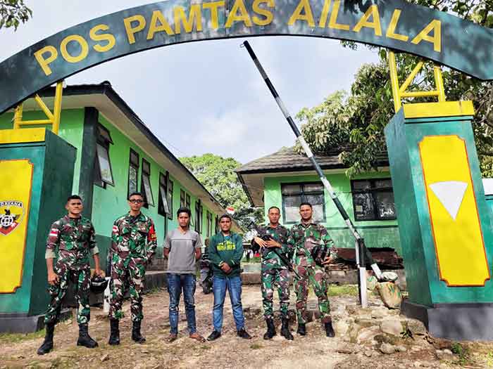 Dua pelaku penyintas batas diamankan.