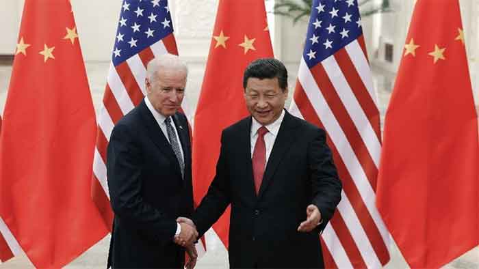 Xi Jinping dan Joe Biden. (Foto Dok. AP/Lintao Zhang)