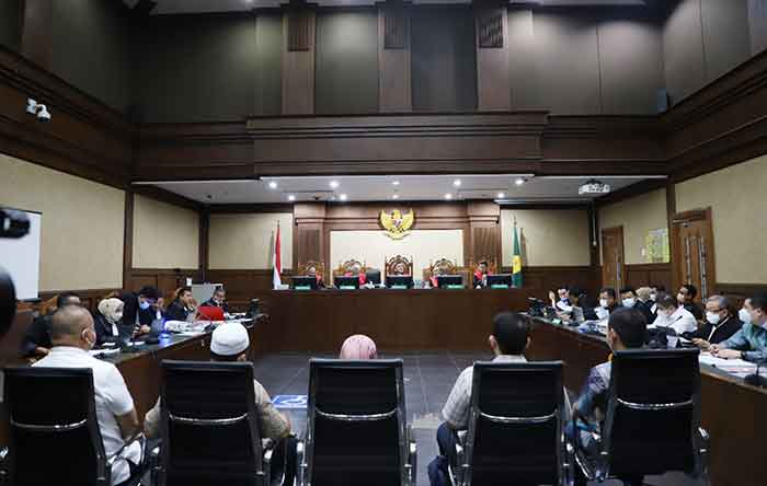 Sidang perkara minyak goreng gielar di Pengadilan Tipikor Pengadilan Negeri Jakarta, Selasa (15/11/2022). Foto: ist)