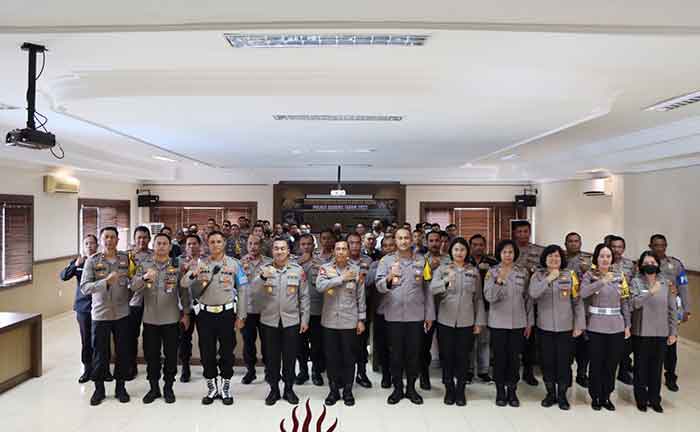 Kapolres Badung Sambut Kunjungan Kerja Wakapolda Bali dan Rombongan