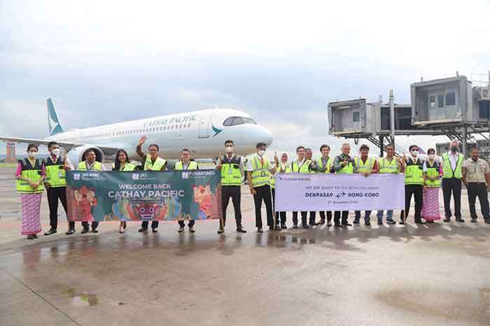 Maskapai Cathay Pacific kembali beroperasi di Pulau Bali dengan rute Hong Kong – Denpasar – HongKong