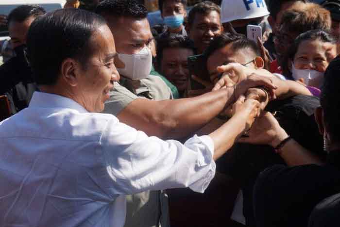 Presiden Jokowi Kunjungi Pasar Badung Denpasar 