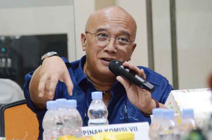 Wakil Ketua Komisi VII DPR RI Dony Maryadi Oekon saat memimpin Tim Kunjungan Kerja Spesifik Komisi VII DPR RI ke PT Pan Brothers, Tbk, atau PBRX.