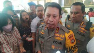 Kapolda Bali saat penjelasan pencapaian kinerja Polda Bali, Kamis (29/12/2022).