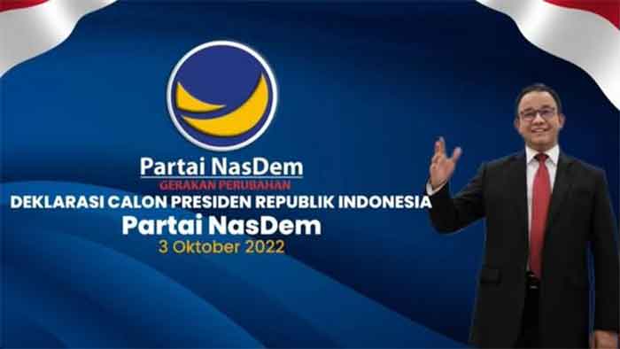 Partai Nasdem Sesalkan Aksi Represif Terhadap Anies Baswedan.