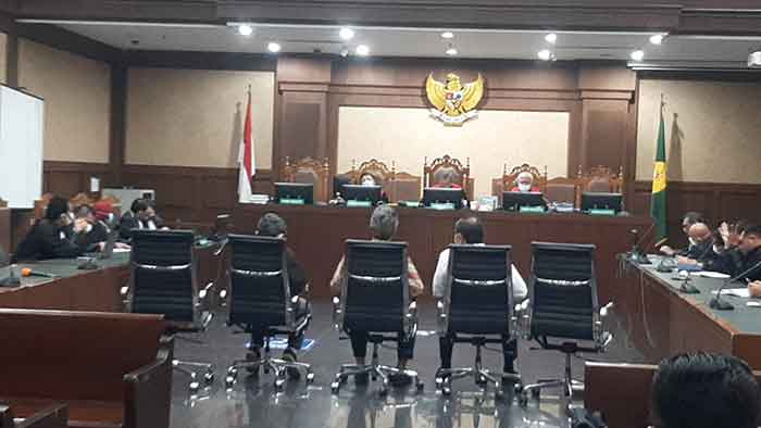 Suasana sidang perkara Garuda Indonesia