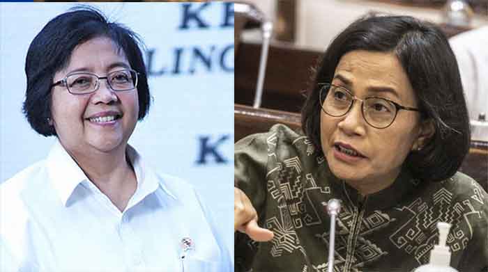 Menteri Sri Mulyani dan Siti Nurbaya