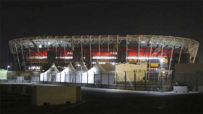Stadion 974 di Doha dibongkar usai menjadi tempat menggelar tujuh laga di Piala Dunia 2022 Qatar.