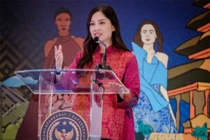 Wakil Menteri Pariwisata dan Ekonomi Kreatif/Wakil Kepala Badan Pariwisata dan Ekonomi Kreatif (Wamenparekraf/Wakabaparekraf) Angela Tanoesoedibjo
