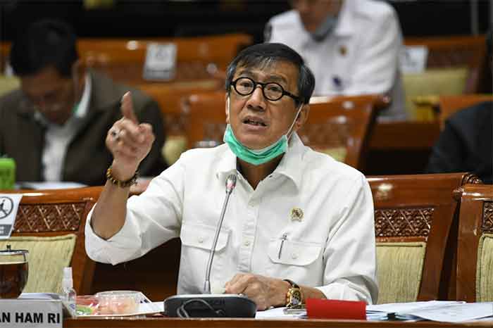 Menteri Hukum dan Hak Asasi Manusia (Menkumham) Yasonna H. Laoly