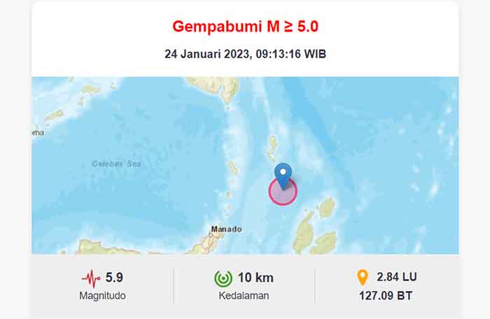 info gempa dari BMKG