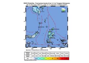 Gempa di laut maluku