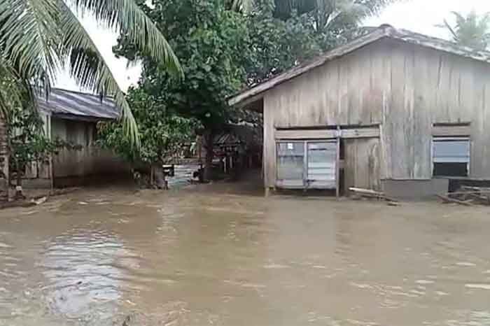 Lokasi terdampak banjir di Dusun Laala, Desa Loki, Kecamatan Huamual, Kabupaten Seram Bagian Barat (SBB).