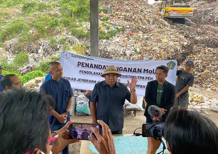 Kerjasama dengan PT Sampangan, Jembrana Siap Tangani Sampah dengan Teknologi