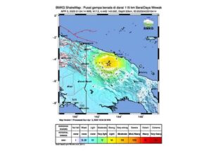 Gempa Maginitudo 7,3 guncang Papua Nugini