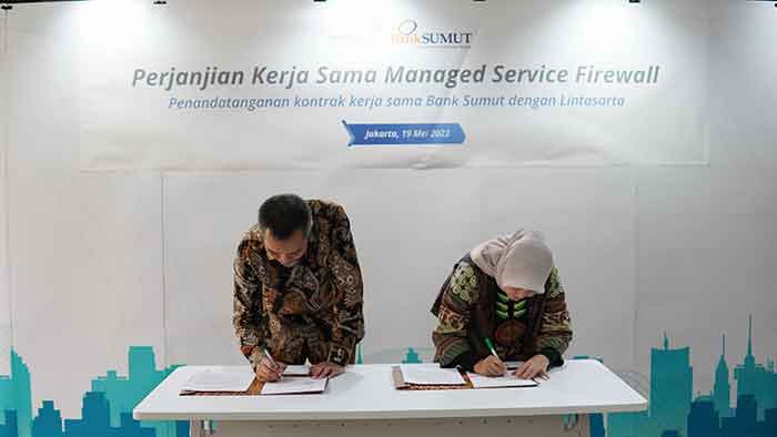 Bank Sumut Jalin Kerja Sama dengan Lintasarta